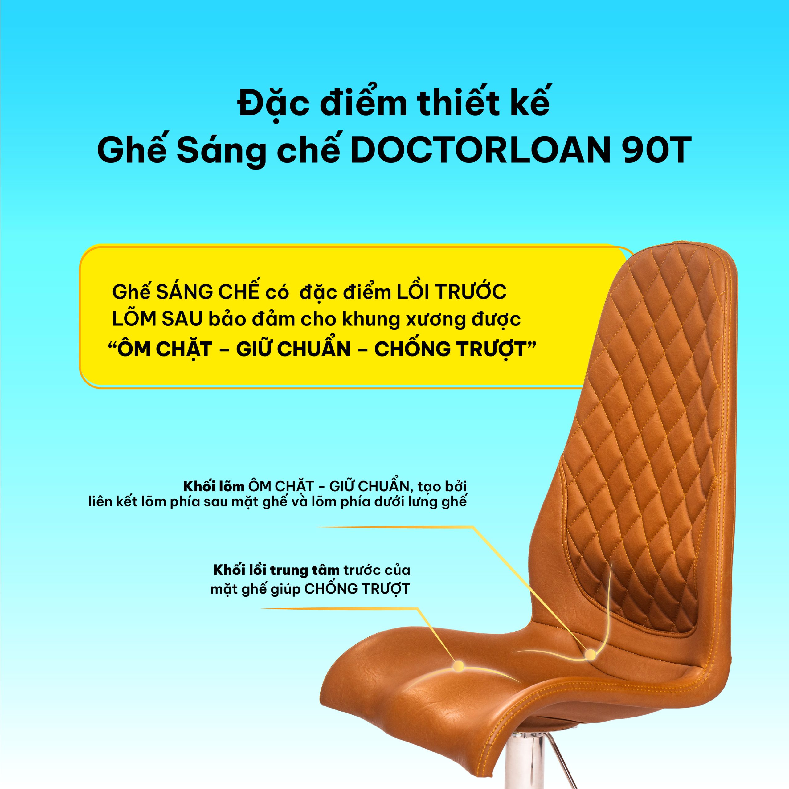 Ghế sáng chế DoctorLoan 90T (đệm mỏng) - Ảnh 2