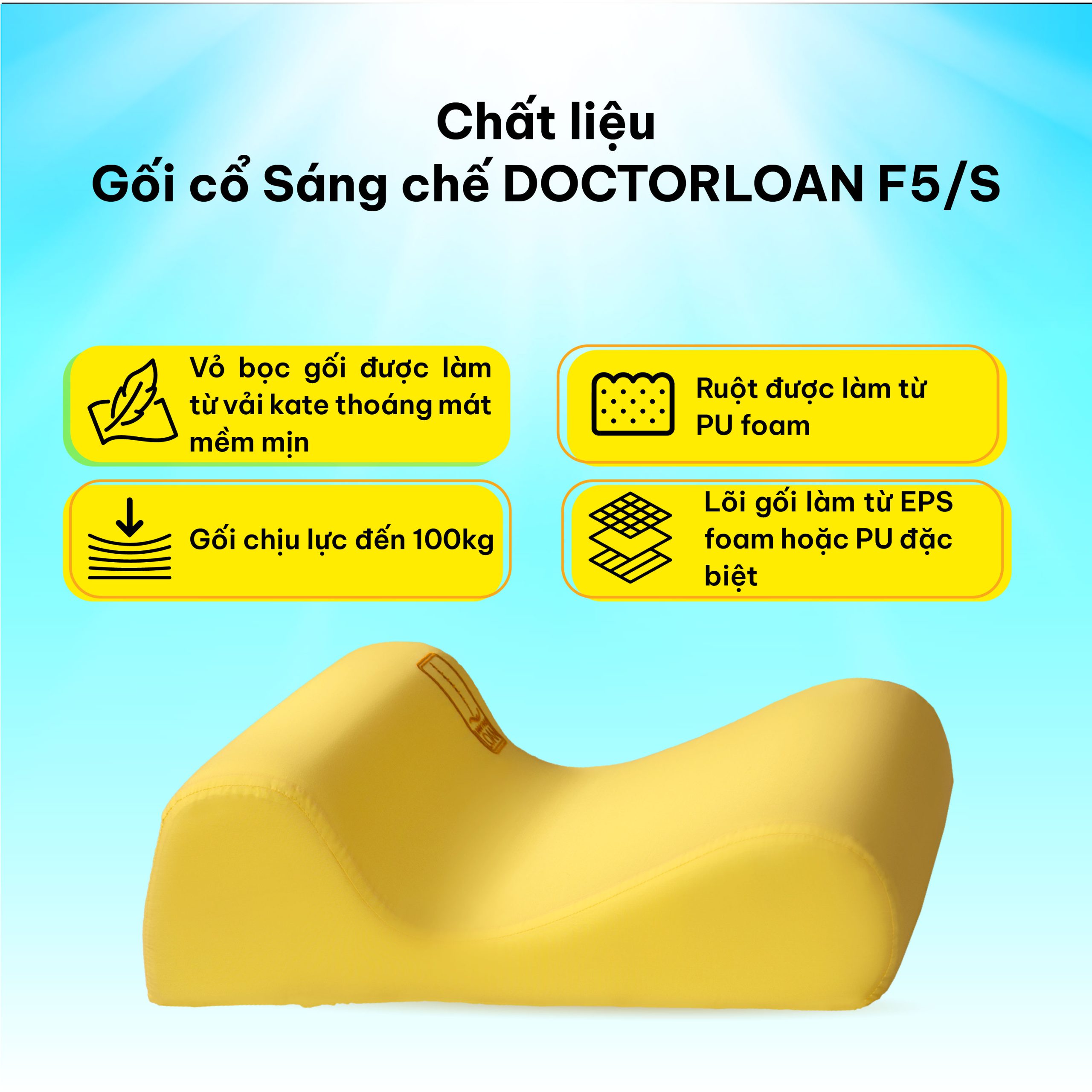 Gối cổ sáng chế DoctorLoan F5 - Ảnh 4