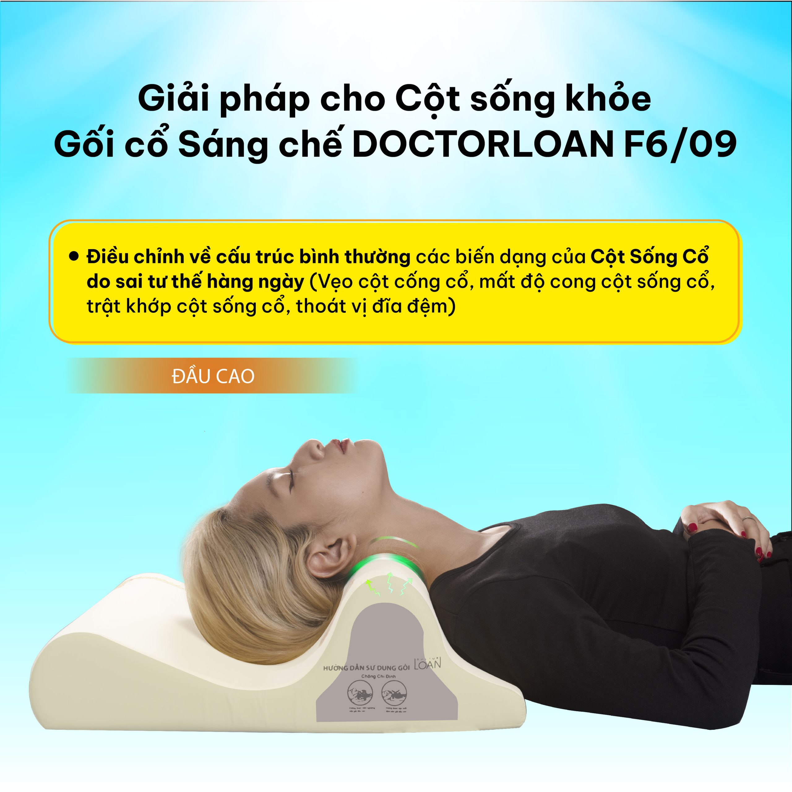 Gối cổ sáng chế DoctorLoan F6 - Ảnh 4