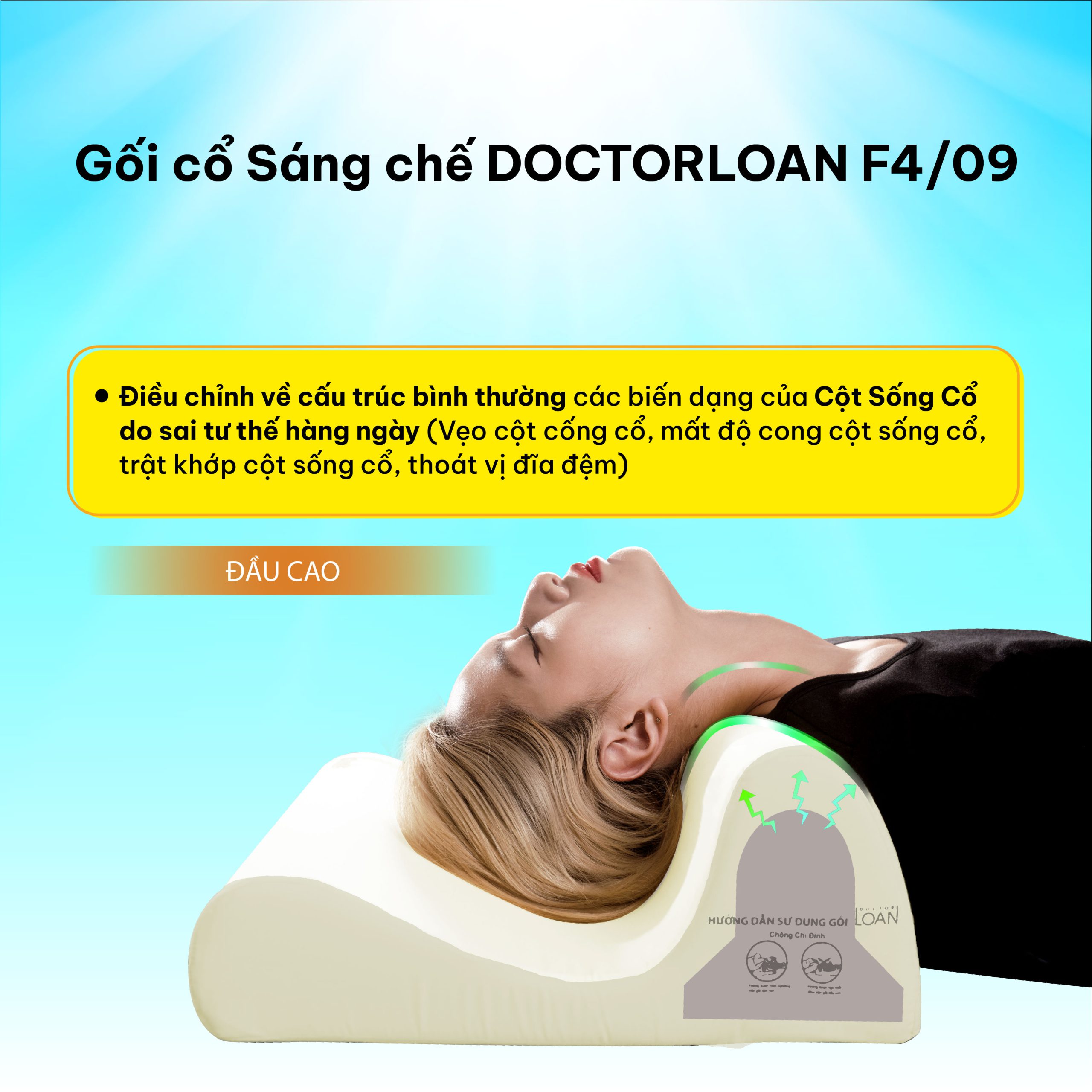 Gối cổ sáng chế DoctorLoan F4 - Ảnh 4