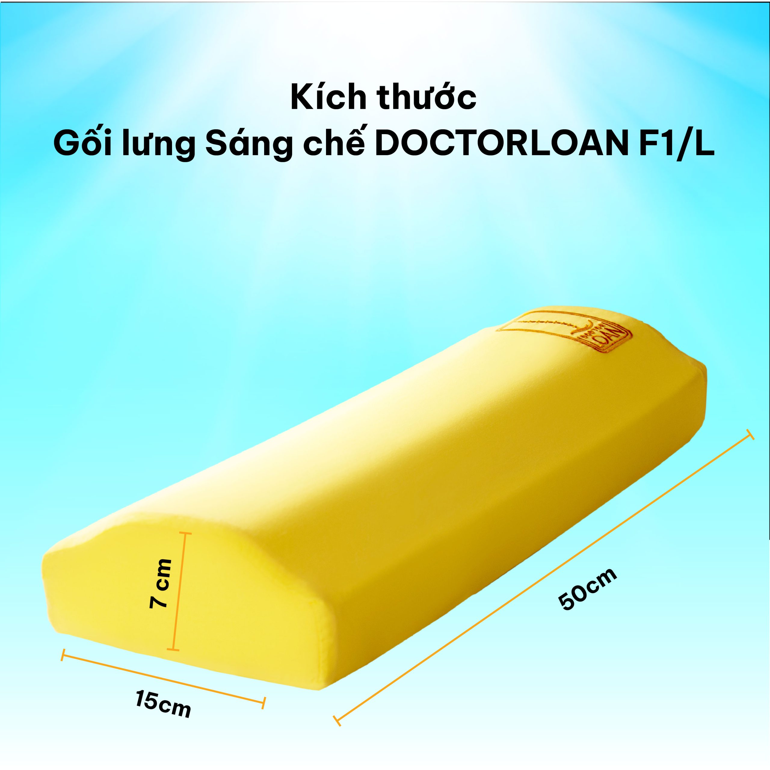 Gối lưng sáng chế DoctorLoan F1 GỐI DÀI - Ảnh 5