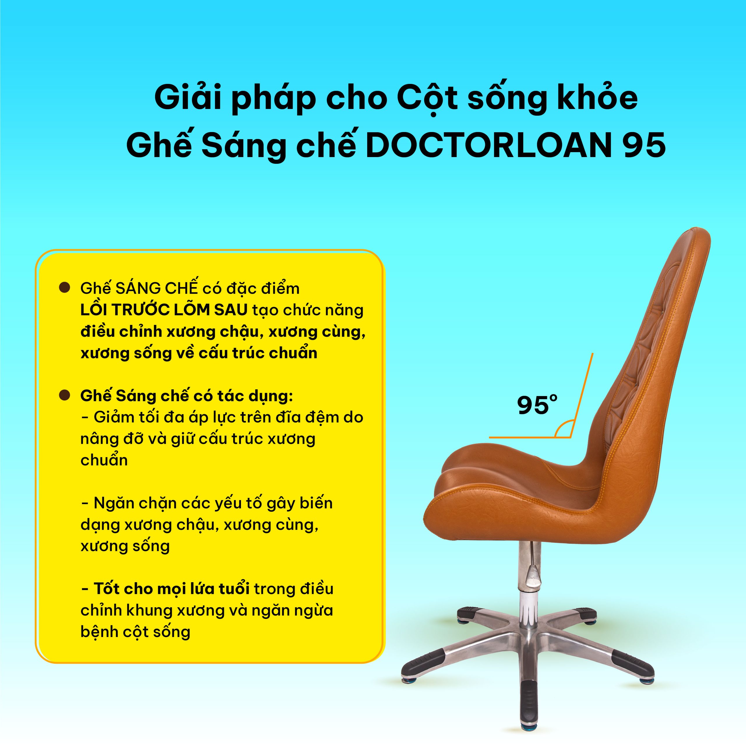 Bà TrưngGhế sáng chế DoctorLoan 95 - Ảnh 3